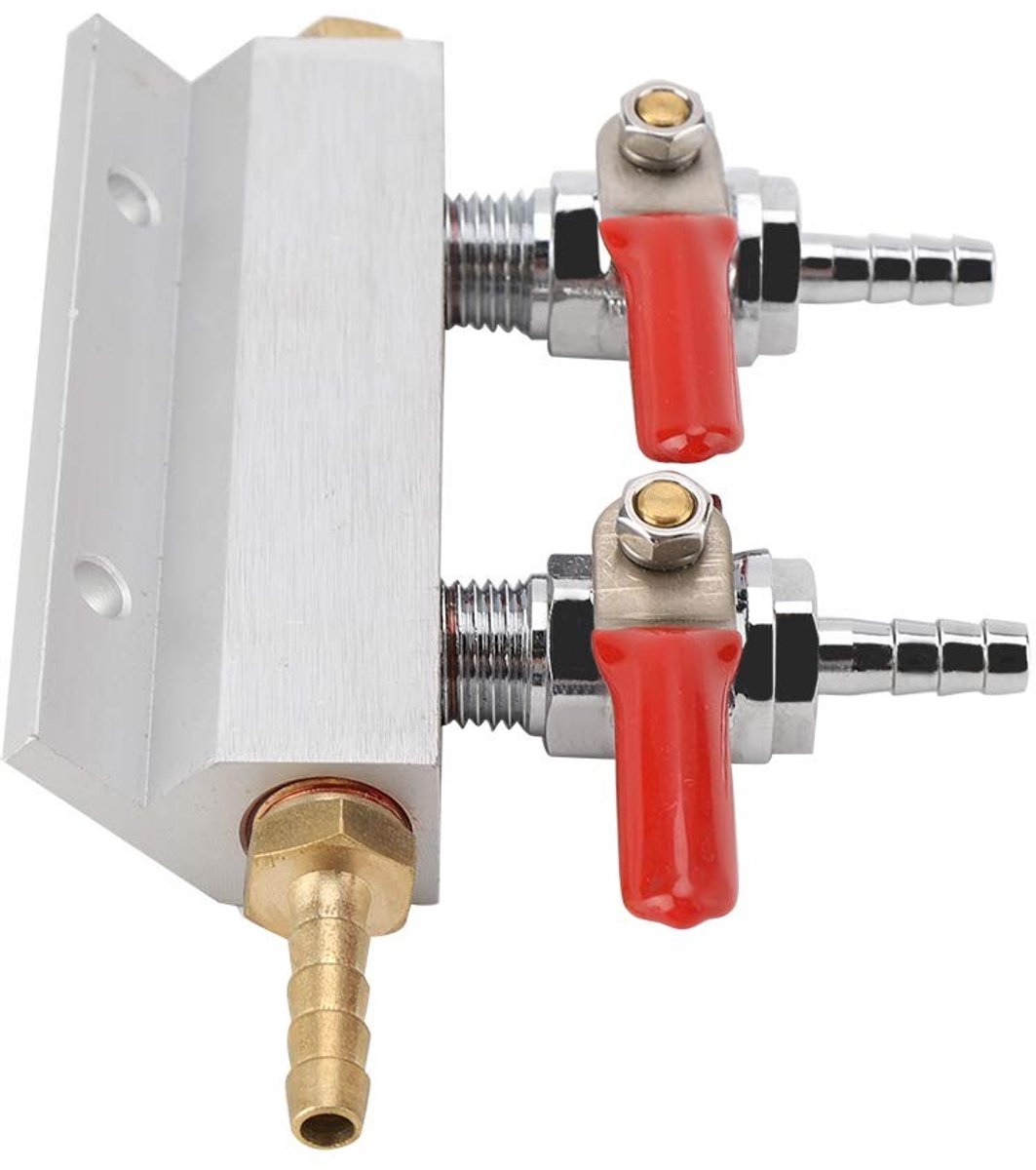 Zerodis 2-Weg CO2 Gas Splitter voor Bier - Duurzame Manifold Distributor