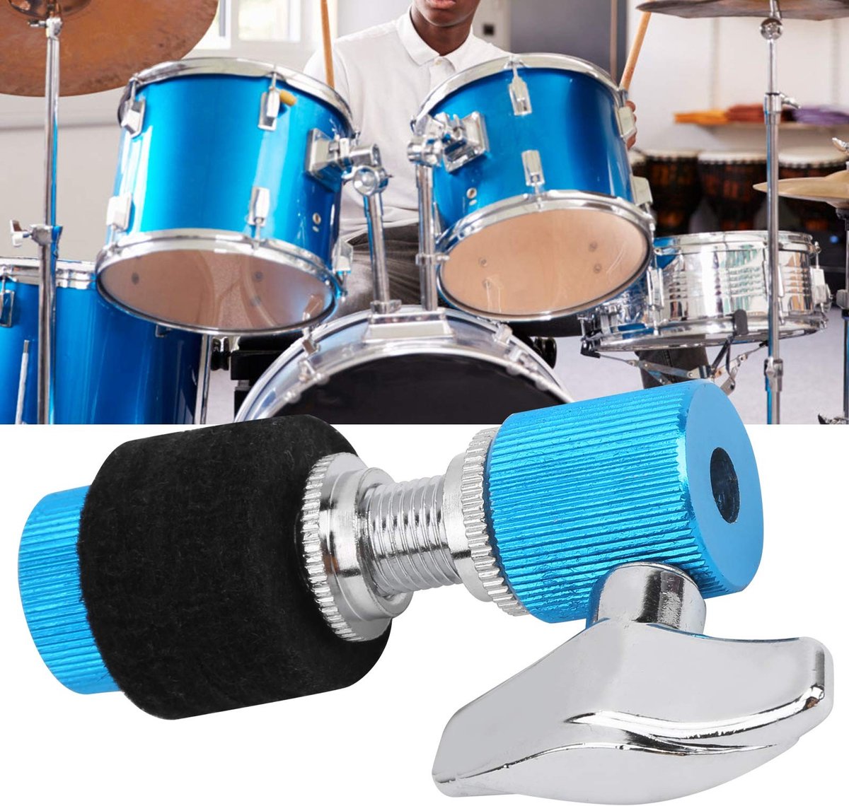 Ufolet Hi-Hat Clutch voor Jazz Drum - Blauw en Roze Percussie Onderdelen