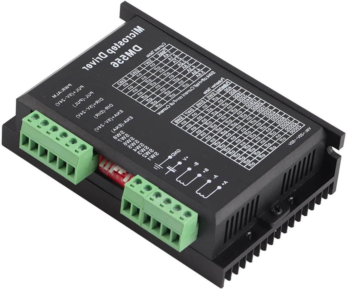 Geavanceerde 2-fase stappenmotorcontroller voor 42/57 stappenmotoren, 24V-50V, 1.0A-5.6A, ideaal voor precisie toepassingen en automatisering