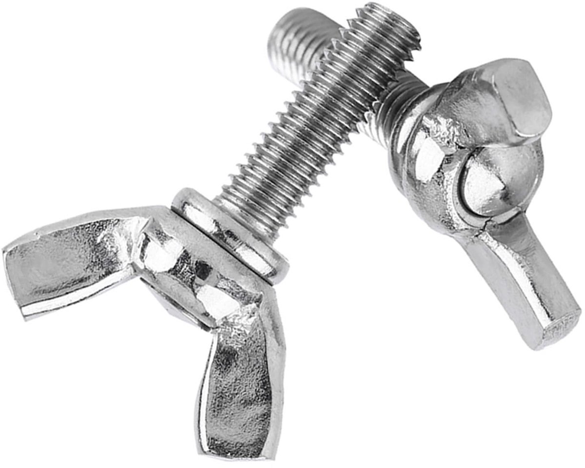 aladdien - Oorschroeven - Roestvrij staal M5 - Vlinderbevestigingsschroeven 12-40 mm - 5 stuks/zak - Schroeven assortiment - Geschikt voor reparatie