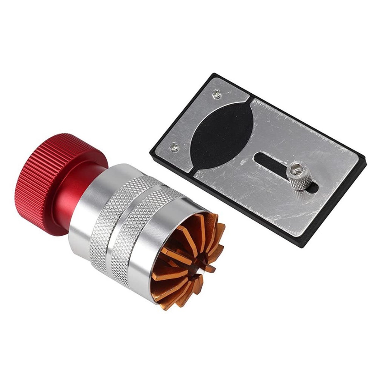Professionele Horloge Kristal Lift Tool met Basis - Rood