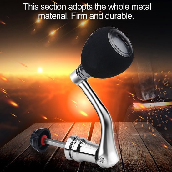 Allecto - Wheel Replacement - Metaal - Duurzaam en lichtgewicht - Rood 4000 5000 6000 - Grip voor spinning reels - Geschikt voor vissers — afbeelding 4
