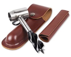 Golden crown - Handmatige Auger Boor - Houtbewerking Handboor - Professioneel en scherp - Bruin - Outdoor Survival Tools - Bushcraft en tuinwerk
