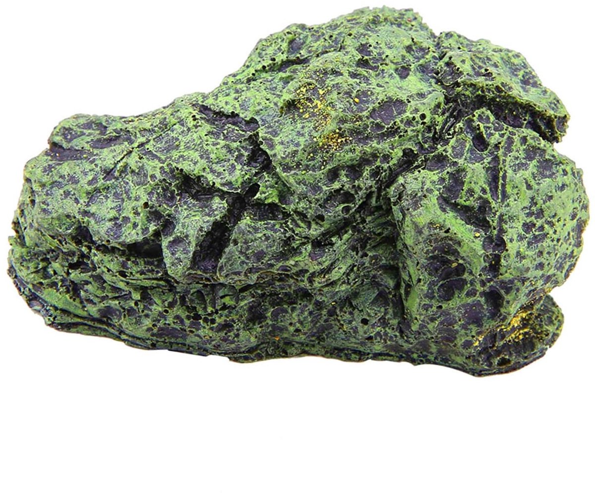 aladdien - Aquarium Decoratie - Schildpadden en Vissen - Natuurlijke uitstraling - 9 x 7 x 4 cm - Steenhut - Ideaal voor aquaria - Decoratief ontwerp