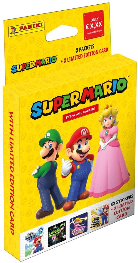Super Mario - Sticker 2 Ecoblister - 30 Stickers in Diverse Ontwerpen