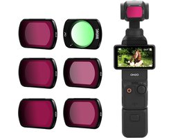 Pocket 3 ND-filterset 6 stuks - CPL ND4 ND8 ND16 ND32 ND64 - Lensfilters voor DJI Osmo Pocket 3 Creator Combo - Accessoires - Kan worden gestapeld