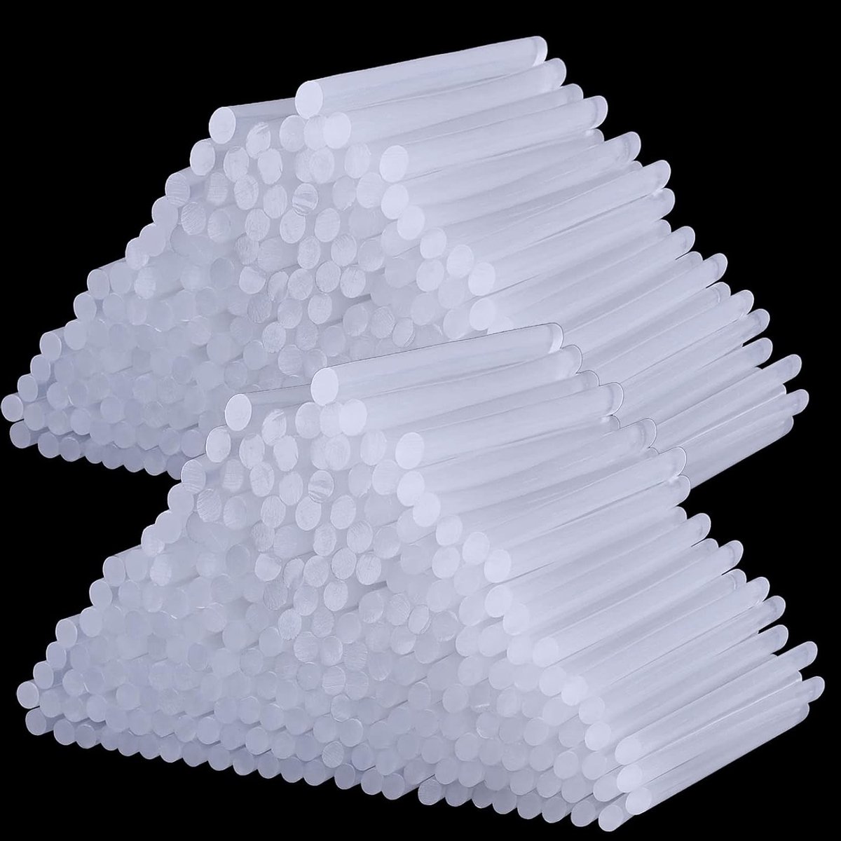 300 Stuks Hot Glue Sticks 7mm x 100mm voor Hobby, Knutselen en Reparaties - Transparante Lijmsticks voor Diverse Projecten
