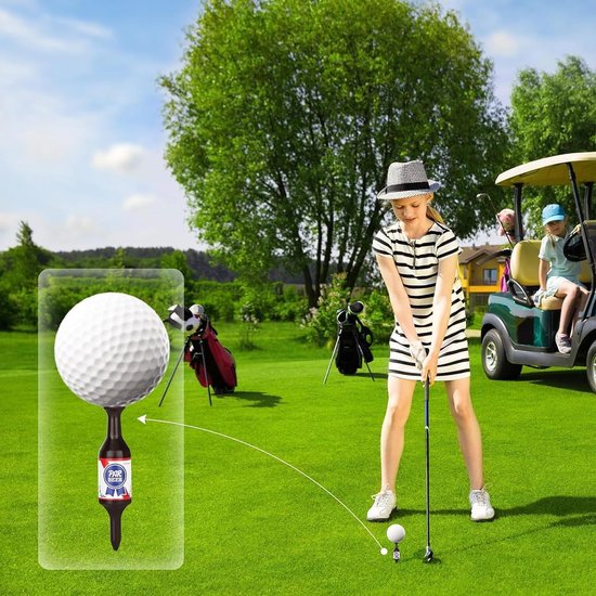 6 Stuks Golf Tees in Bierflesvorm, Grappige en Duurzame Plastic Golf Tees voor Mannen en Golfers, 9 cm Hoog, Perfect voor Vaderdag en Golfuitjes van Merkloos — afbeelding 4