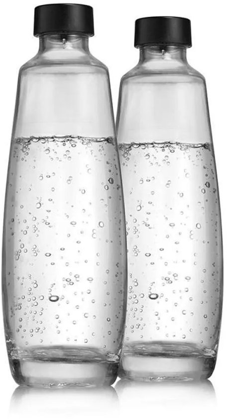 SodaStream Glazen Karaffen 1L Duo Pack | 2 Stuks | Alleen geschikt voor SodaStream DUO Bruiswatertoestel