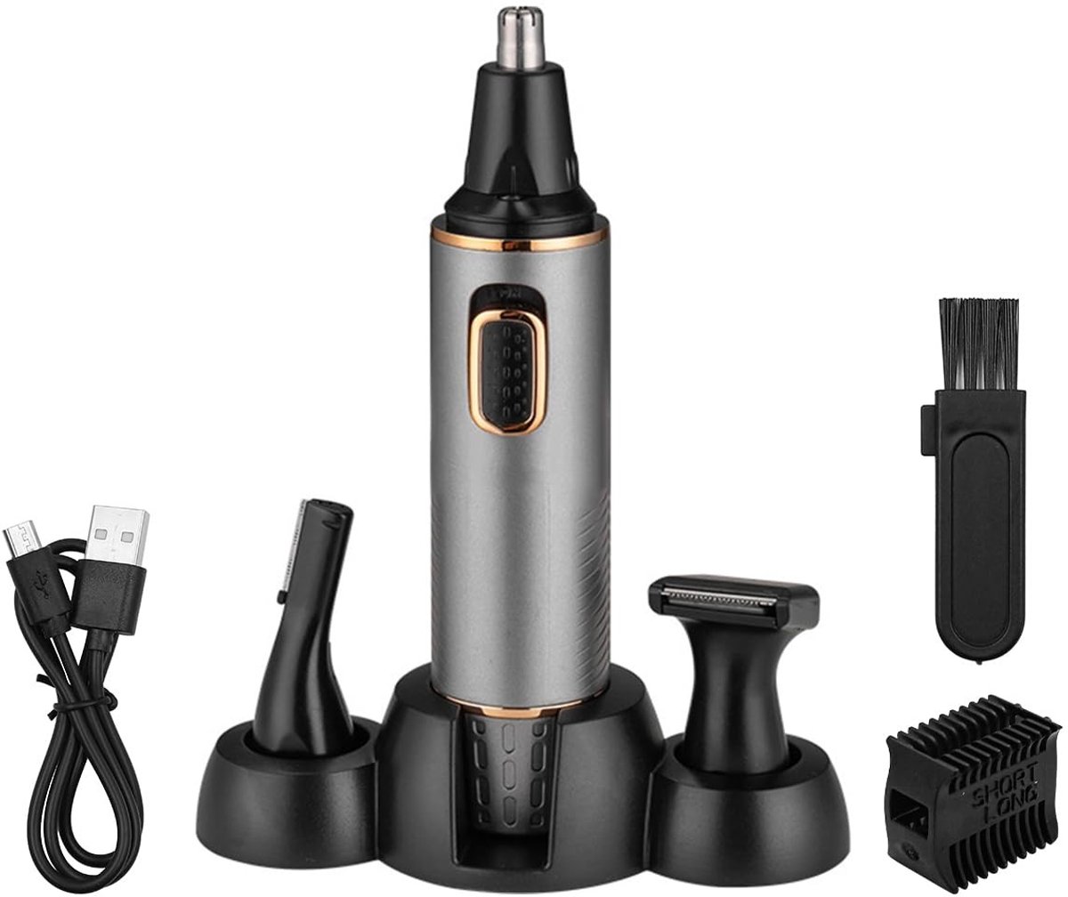 ONF3 - Neushaartrimmer voor mannen - Oplaadbaar - IPX7 waterdicht - Pijnloos neusscheerapparaat - Professionele trimmer voor heren - 3-in-1 verz...