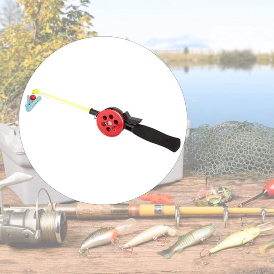 Complete Vissersset met 2 Stokken en Rollen, 13.3 inch Draagbaar voor IJsvisserij en Kinderen, Perfect voor Recreatief Vissen — afbeelding 3