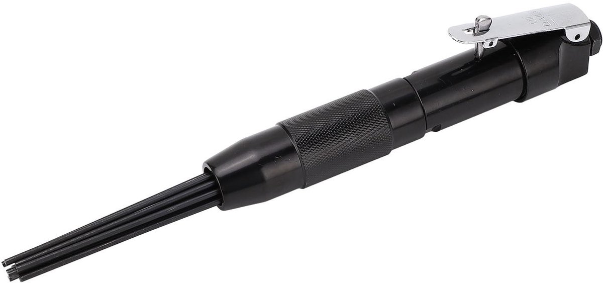 Dailygoods- Pneumatische Naald Hoge Prestaties - Roestverf Verwijderaar - Ergonomisch Ontwerp - Lucht Aangedreven - 12 Stalen Naalden - Schokbestendig - Verfverwijderaar