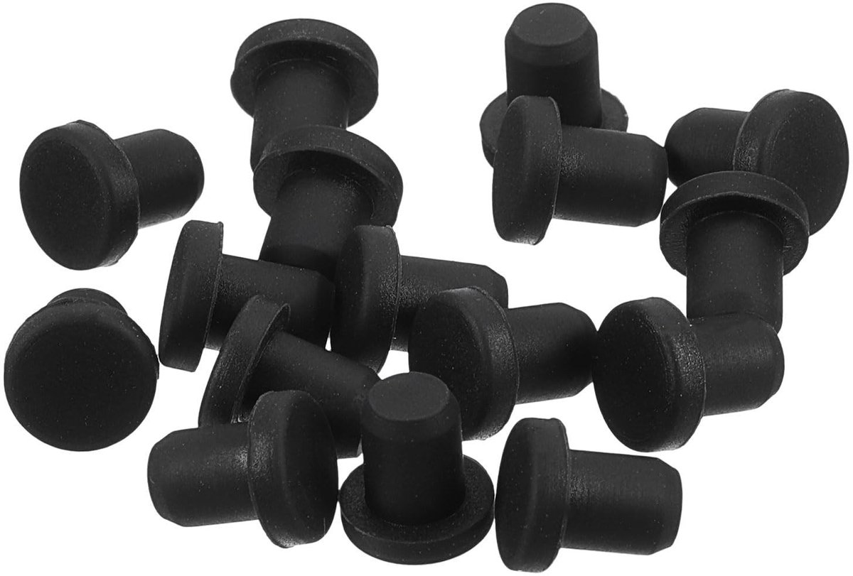 Dailygoods- Siliconen Gatpluggen 32 Stuks - Waterdichte Afdichtingsdoppen - Flexibele T-vorm - Hittebestendig - Duurzaam Siliconenrubber - Betrouwbare Afdichting - Afdichtstopper