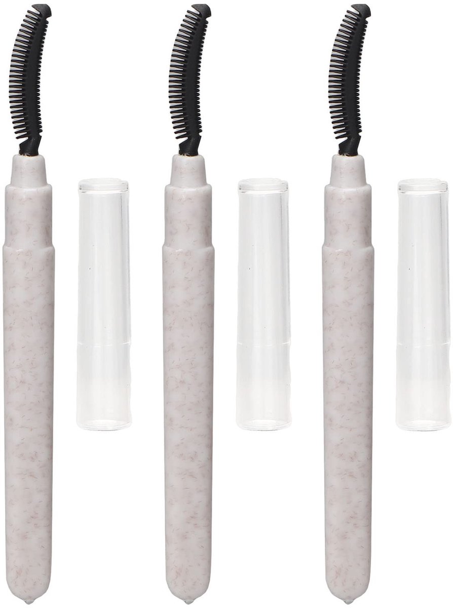 Dailygoods- Wimperborstel 3-delig - Siliconen Wimperkam - Mascara Borstel - Wimperborsteltjes Wegwerp - Draagbaar - Ideaal voor Scheiden van Wimpers - Mascaraborstel