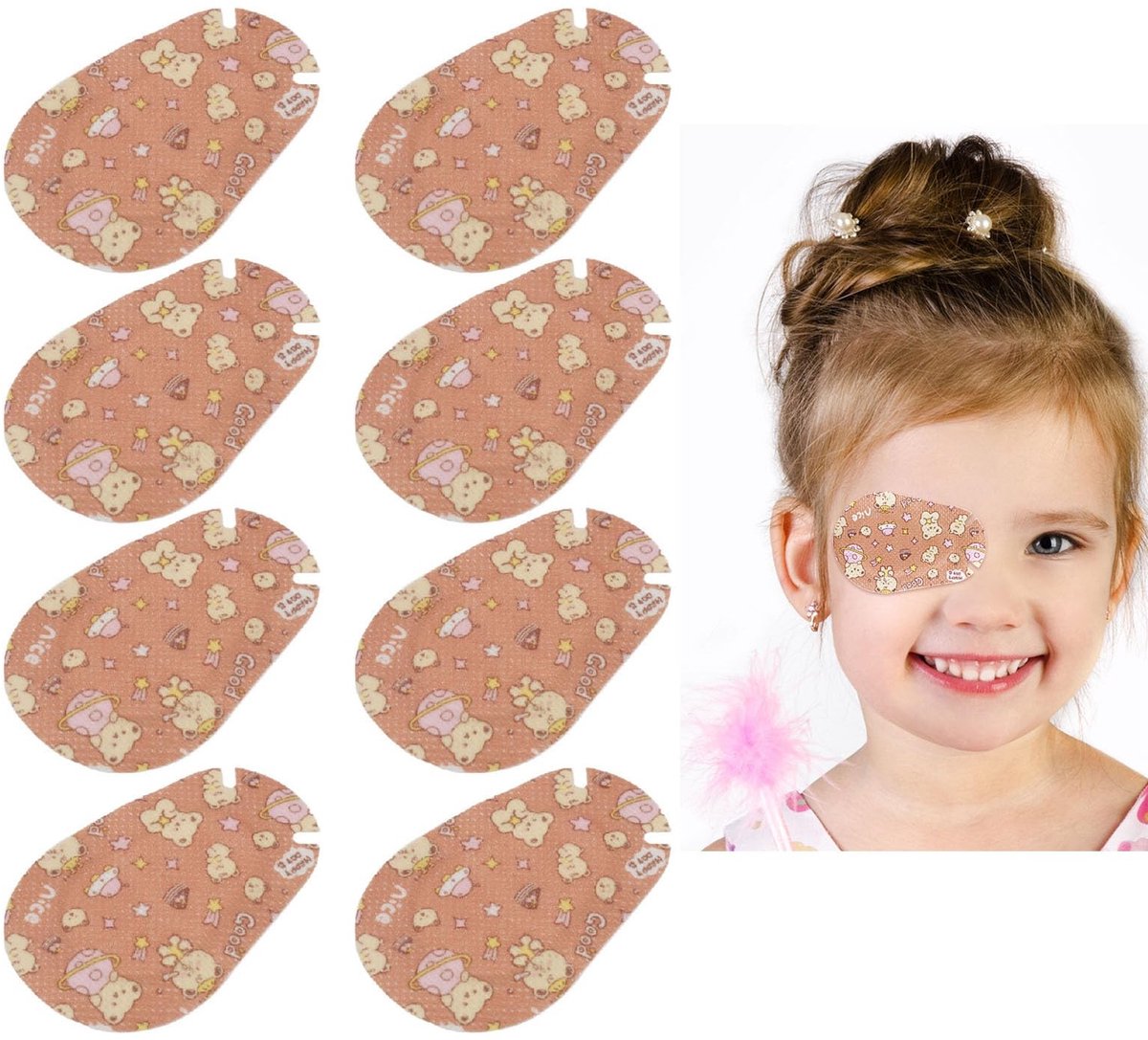 Dailygoods- Oogkleppen 20 stuks - Kinderooglapje - Lichtblokkerend - Ademend - Zacht materiaal - Superdun ontwerp - Ooglapje