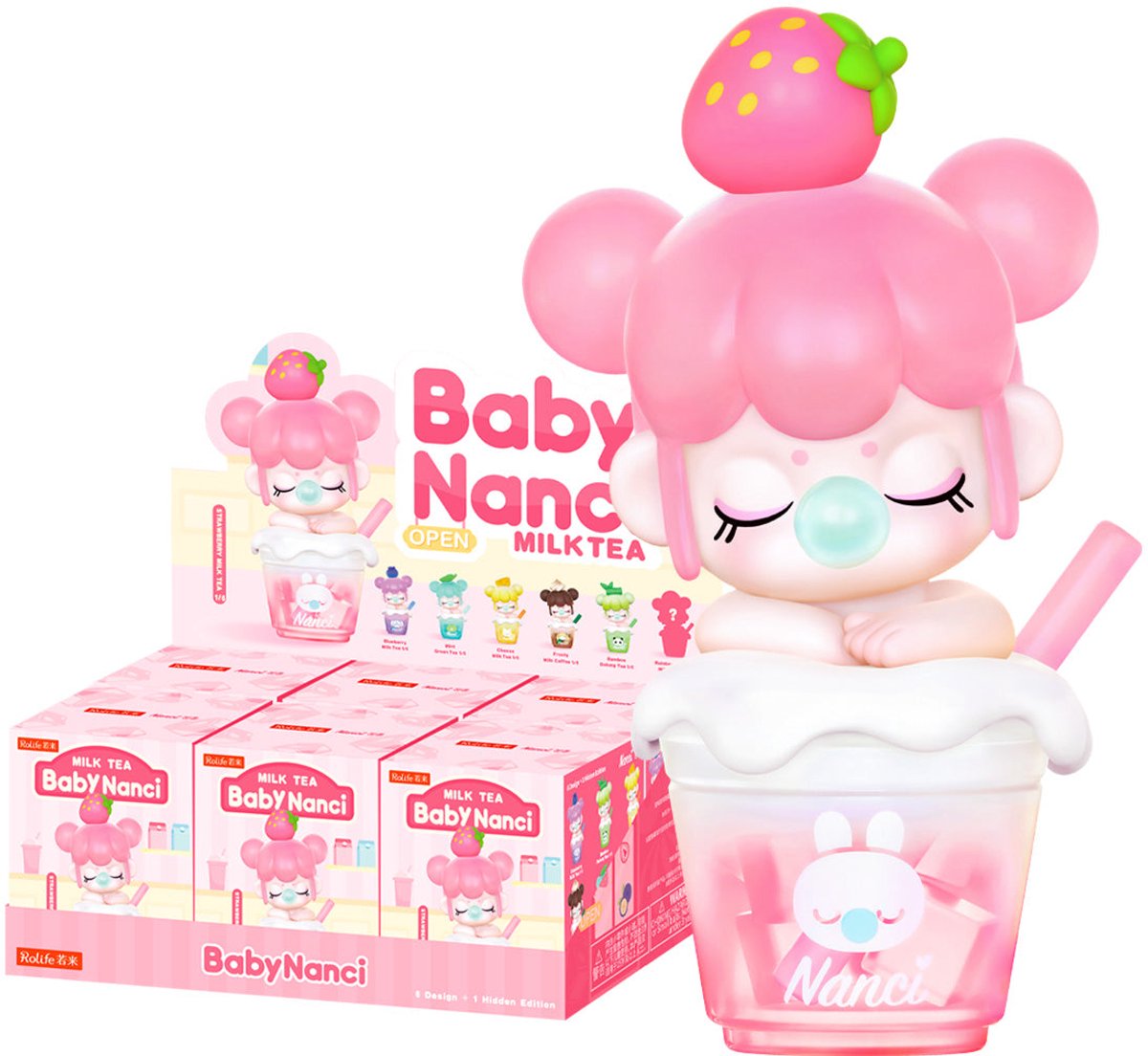 Rolife BabyNanci Milk Tea Series Surprise Figure Dolls NDXX Whole Set(6 PCS)