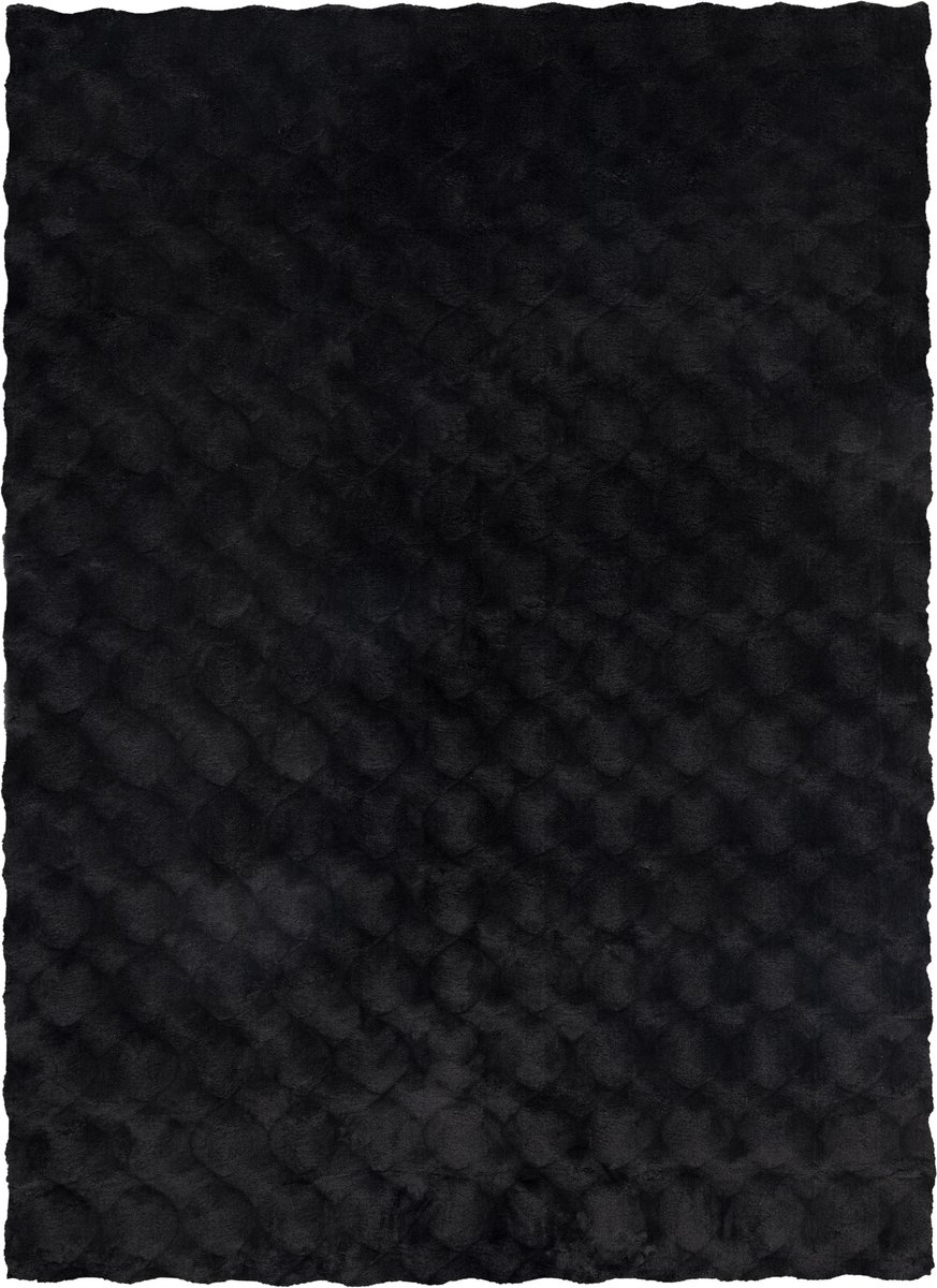 Vloerkleed Diamond Cut 800 antraciet – 200 x 290 cm – 100% polyester, machinegeweven
