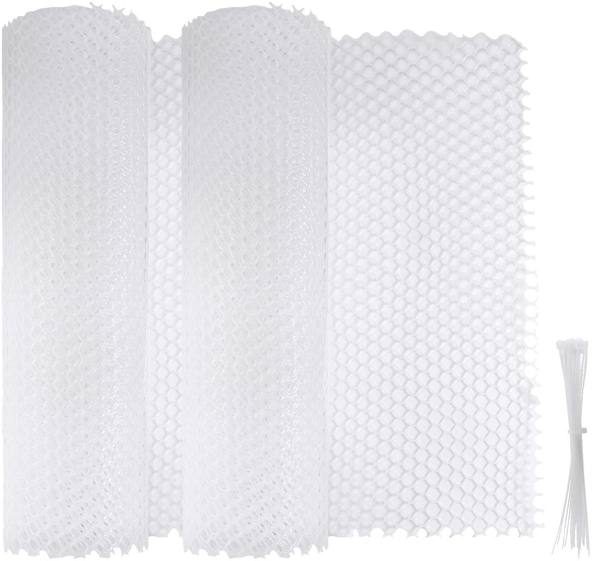 Cosensi- Gaashek 16 Inch x 9.8 Feet - Tuinhek - Hekwerk - Decoratief - Verstelbaar - Inclusief 40 Zip Ties