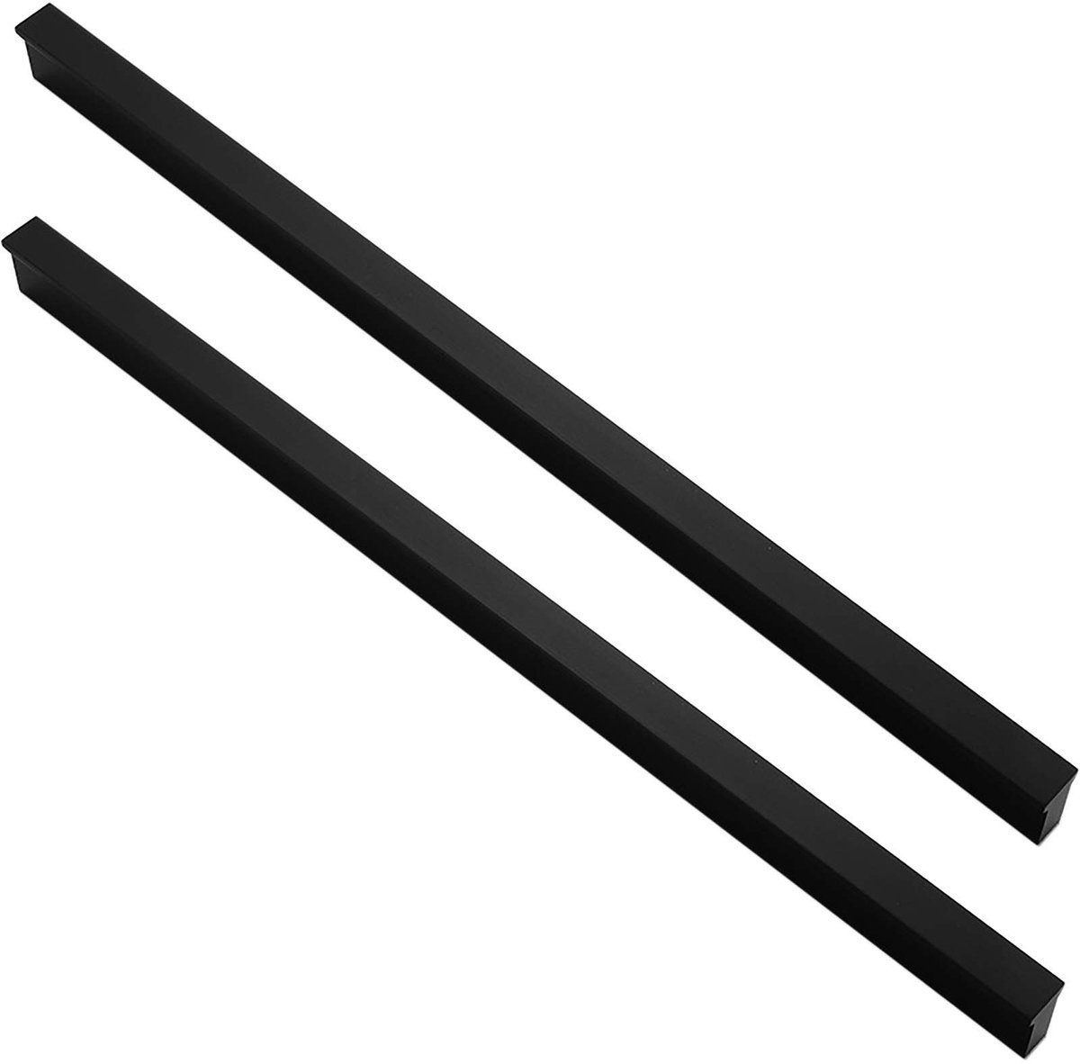 Dailygoods- Deurgreep Aluminiumlegering - Deurgreep Zwart - Handgreep Kast - Deurknop Modern - 2 Stuks - Gat Center 480mm - Kasttrek