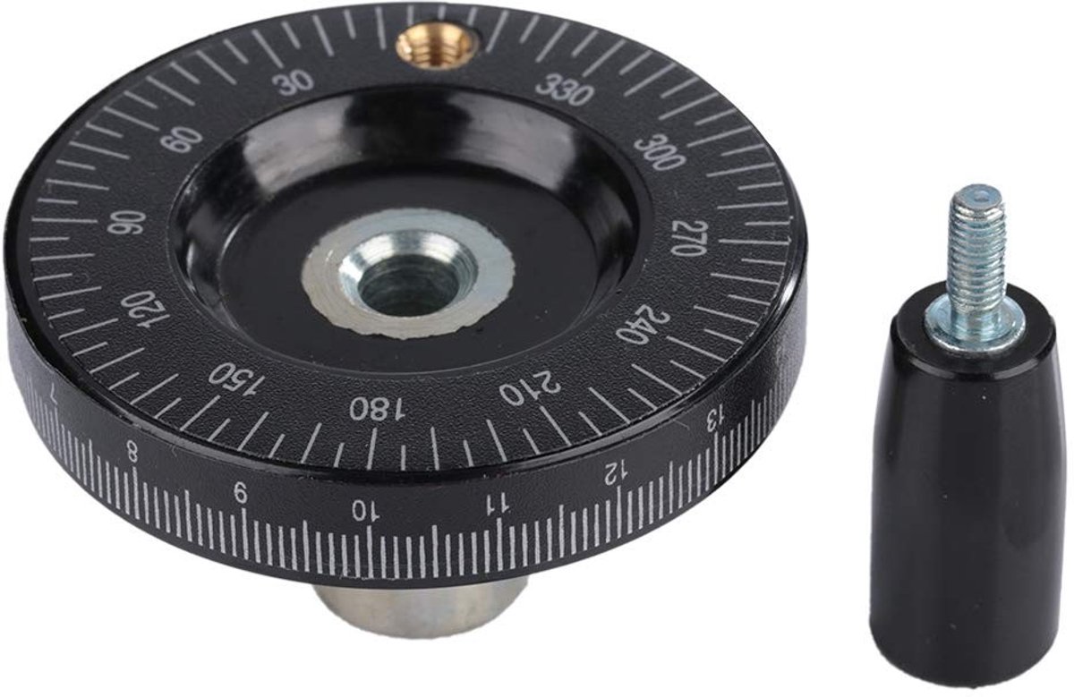 Dailygoods- Handwiel 63mm - Massief Bakeliet - Hoog Draagvermogen - Handvat - Geschikt voor Freesmachines/Draaibanken/Slijpmachines - Duurzaam - Bedieningswiel