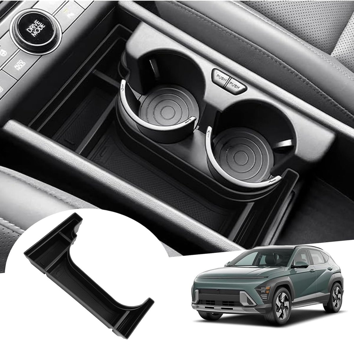 Dailygoods - Opbergdoos en Bekerhouder voor Elektrische Auto's