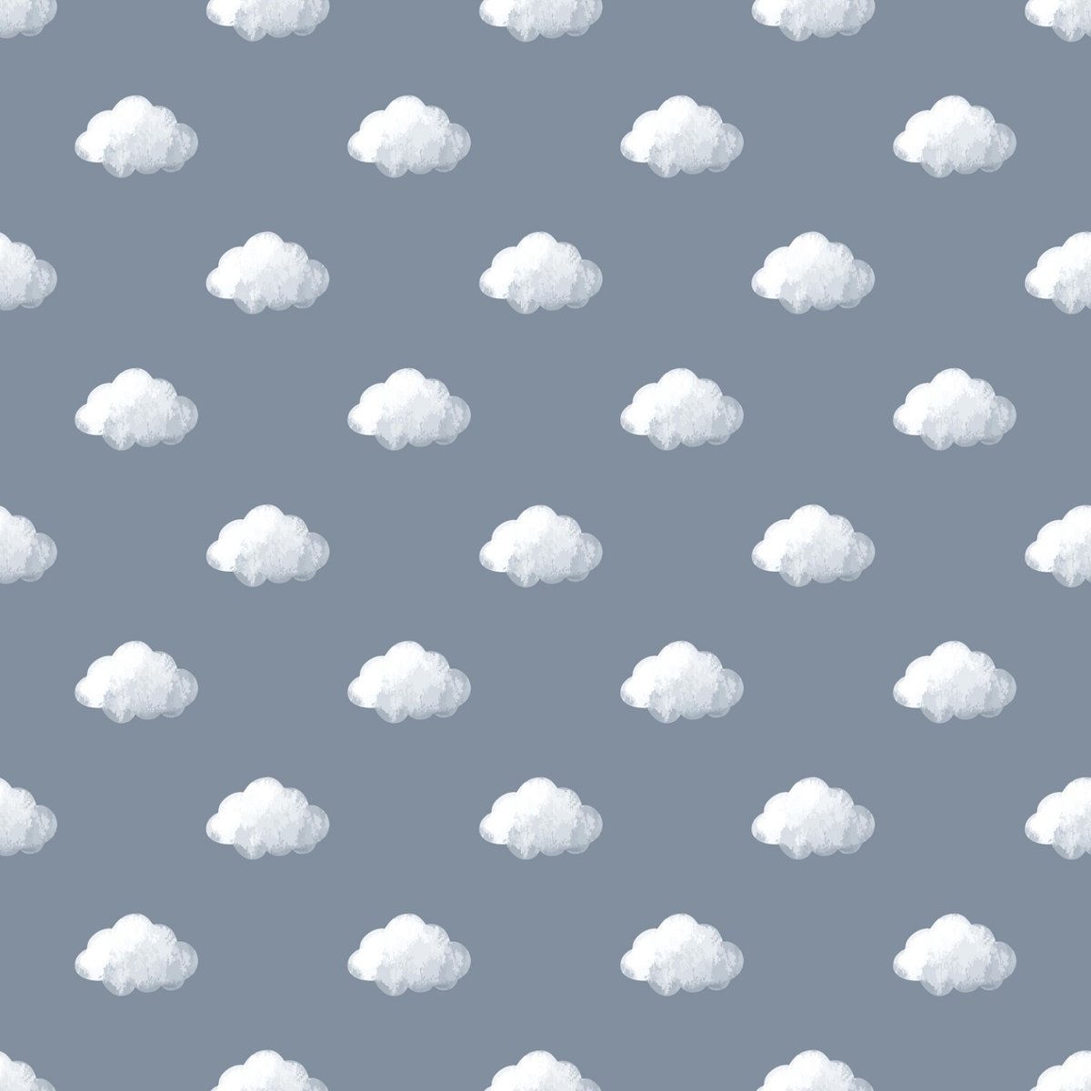 Behang - Wolken - Lucht - Blauw Wit - Babykamer Kinderkamer Jongens - Vliesbehang - 0,53 x 10,05 M - Happy