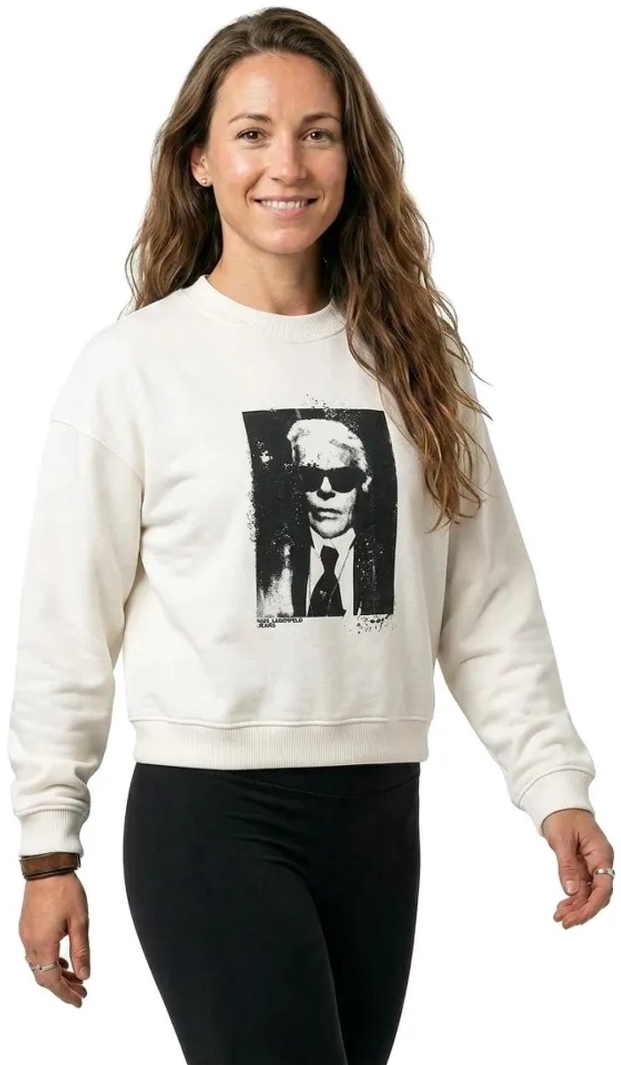 Karl Lagerfeld Jeans Kameo Sweatshirt Wit XS Vrouw