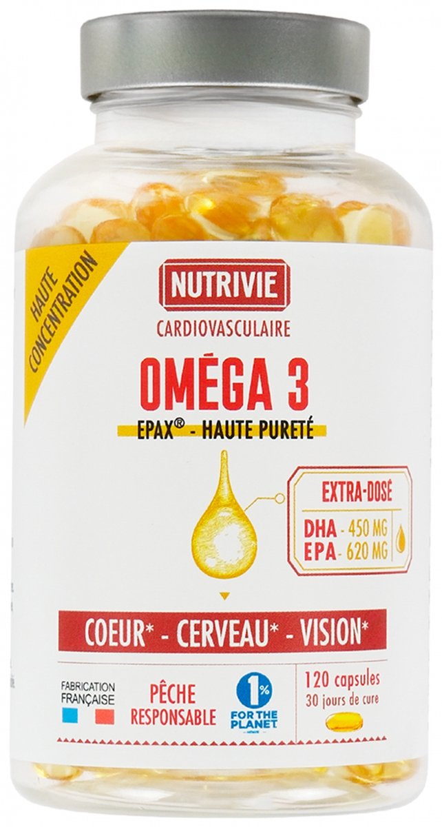 Nutrivie Omega 3 Extra Gedoseerd 120 Capsules