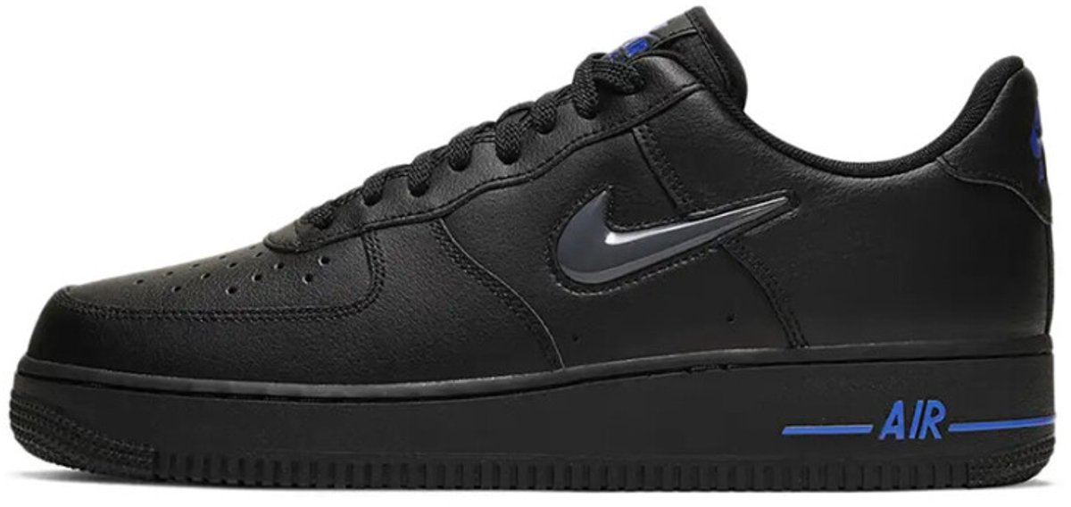 Nike Nike Air Force 1 Low Jewel Heren Sneakers Schoenen Leer CT3438-002 Zwart