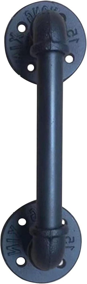 Wandleuning Trappen - Steun Reling - Veilig Lopen - Roestwerende Coating - 7cm Muurafstand - Zwart