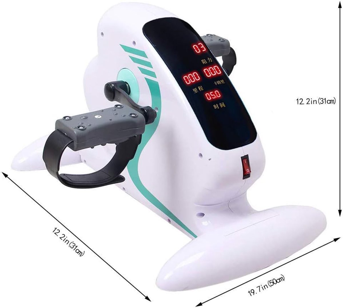 Bewegingstrainer - Fiets trainer - Mobiliteit verbeteren - Verstelbare weerstand - LCD display - Zwart