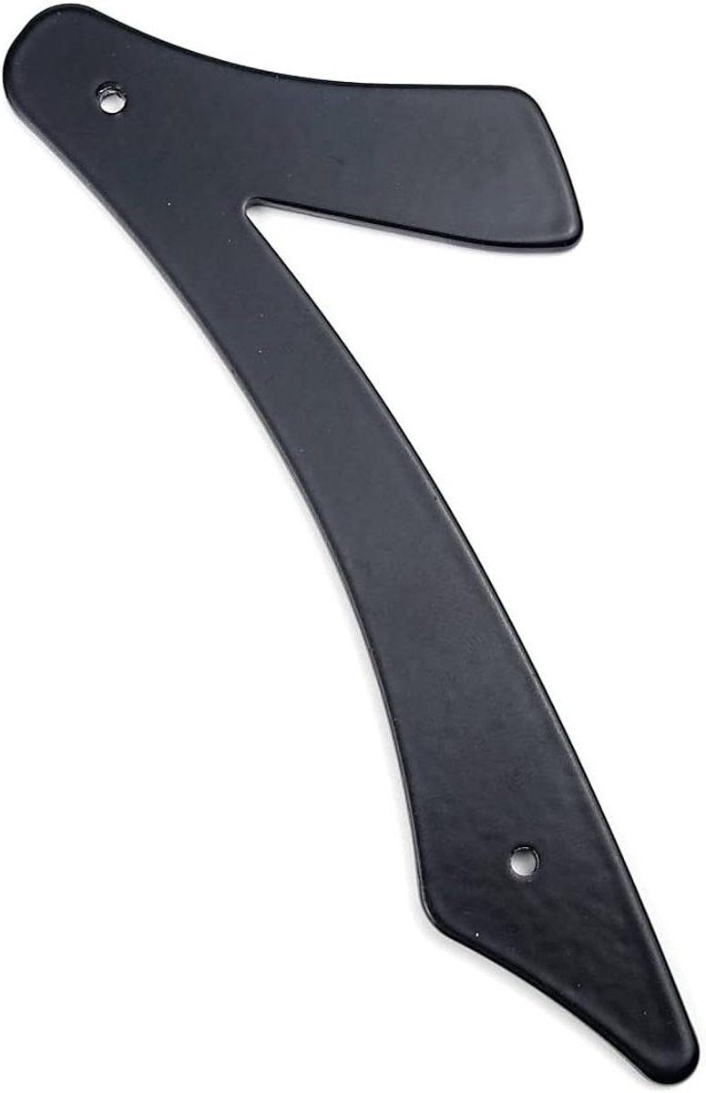 Huisnummer - Adresbord Cijfer - Adres Identificatie - Weerbestendig Acryl - 101mm Hoogte - Zwart