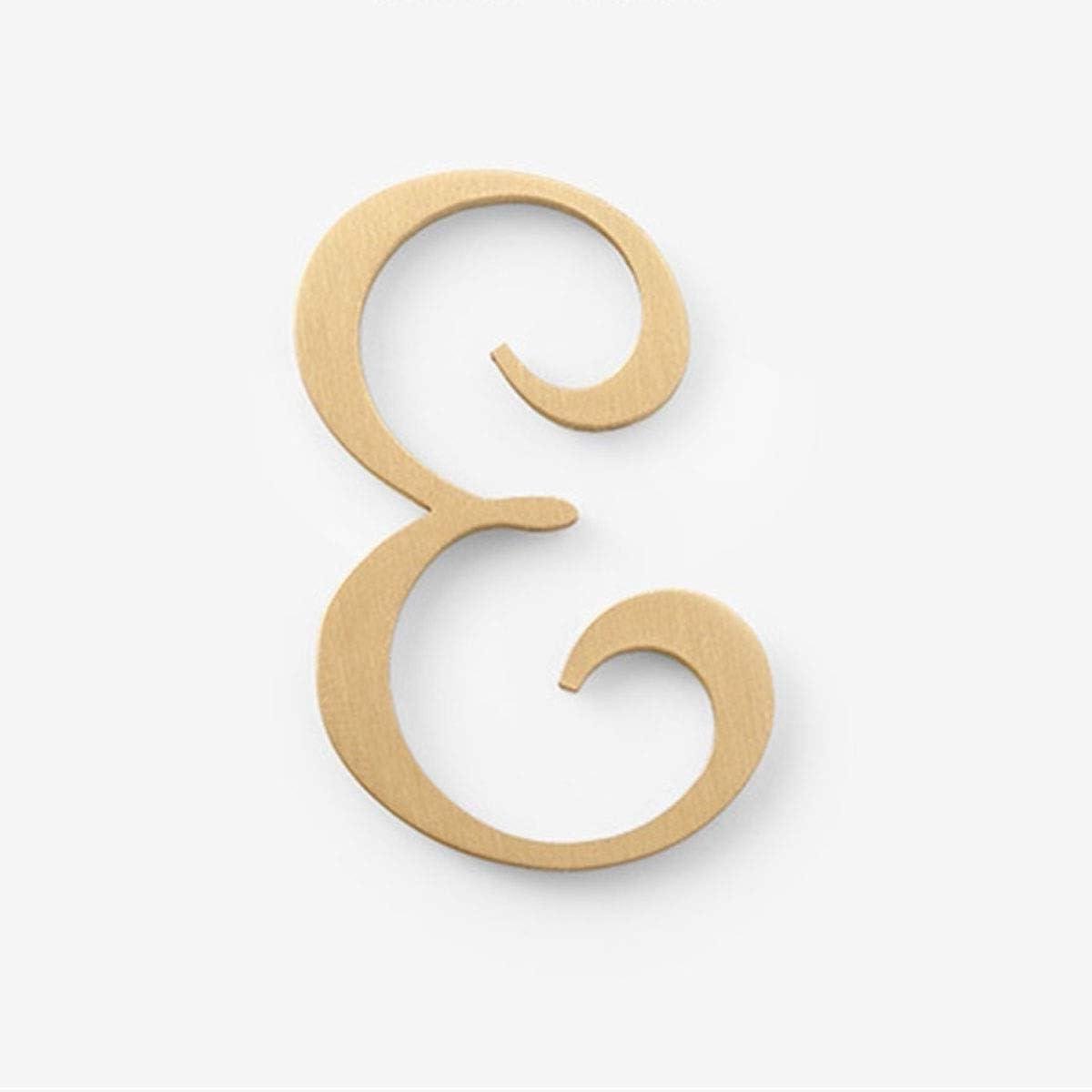 Huisnummer Sticker - Adres Cijfer - Deur Versieren - Modern Lettertype - 50mm Hoog - Koper