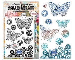 Aall & Create clearstamp A6 - Papillons