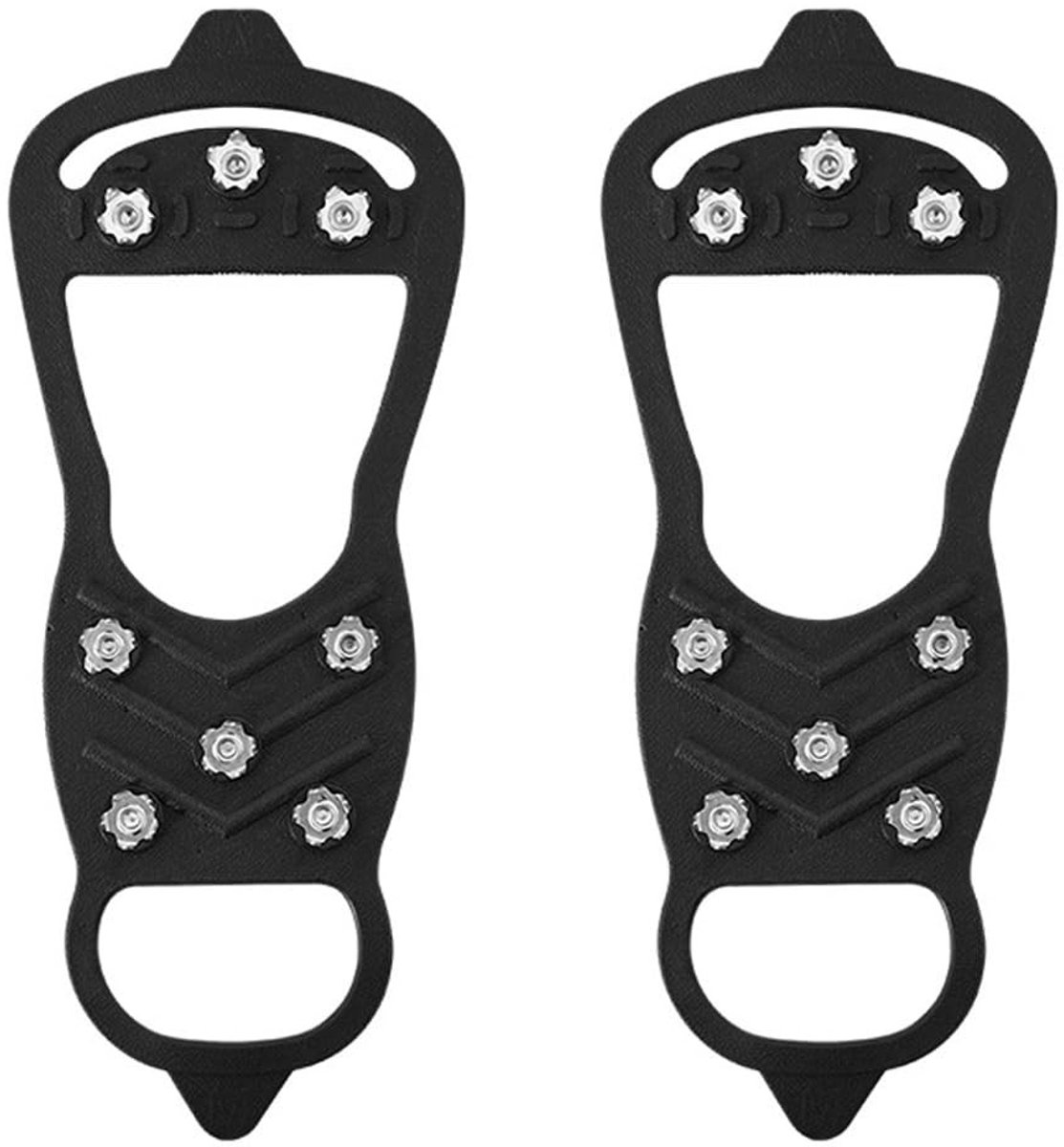 Cosensi- IJsstokken Antislip - Roestvrij Staal - Duurzaam Rubber - Voor Wandelen/Jagen - Draagbaar - Tot -40 °F - Sneeuwschoenen