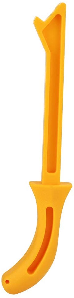 Dailygoods- Duwstok Veiligheid - Gele Tafelzaagaccessoires - Ergonomisch Handvat - Houtzaag - 25 cm - Schokbestendig Materiaal - Zaagduwstok