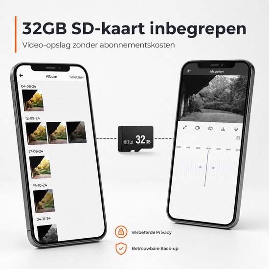 Video Deurbel - Inclusief Binnenbel & SD-kaart(32GB) Vast stroom of Batterijen - 2K Ultra HD - WiFi - T-ring geluid - Zonder abonnement - Video deurbel met Camera