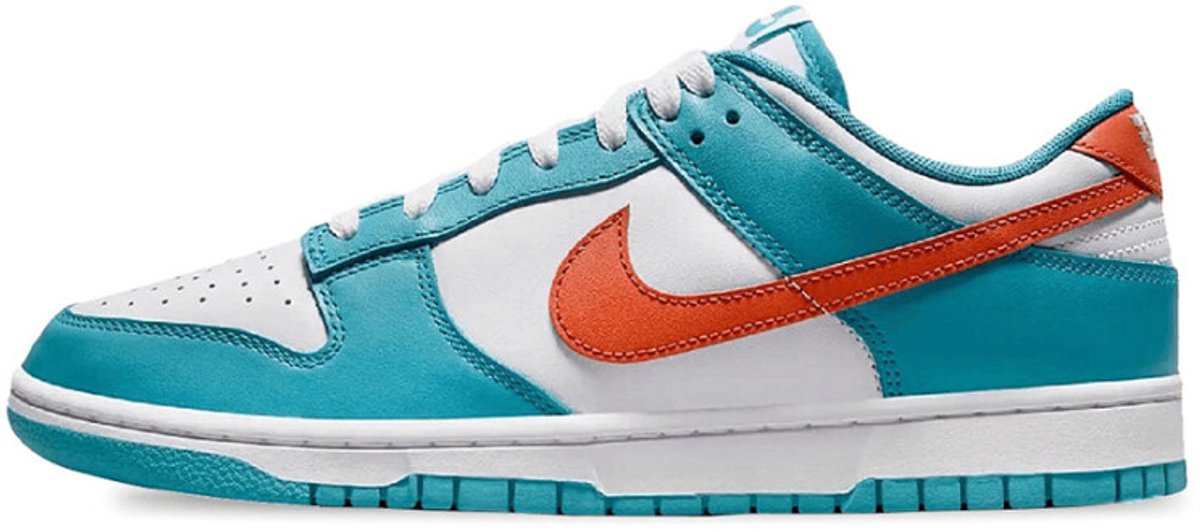 Nike Dunk Low Retro Miami Dolphins schoenen /Appelblauwzeegroen Unisex Wit