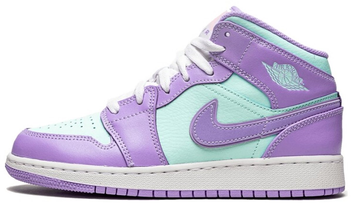Nike Air Jordan 1 Mid GS Pulse/Artic Punch Paars