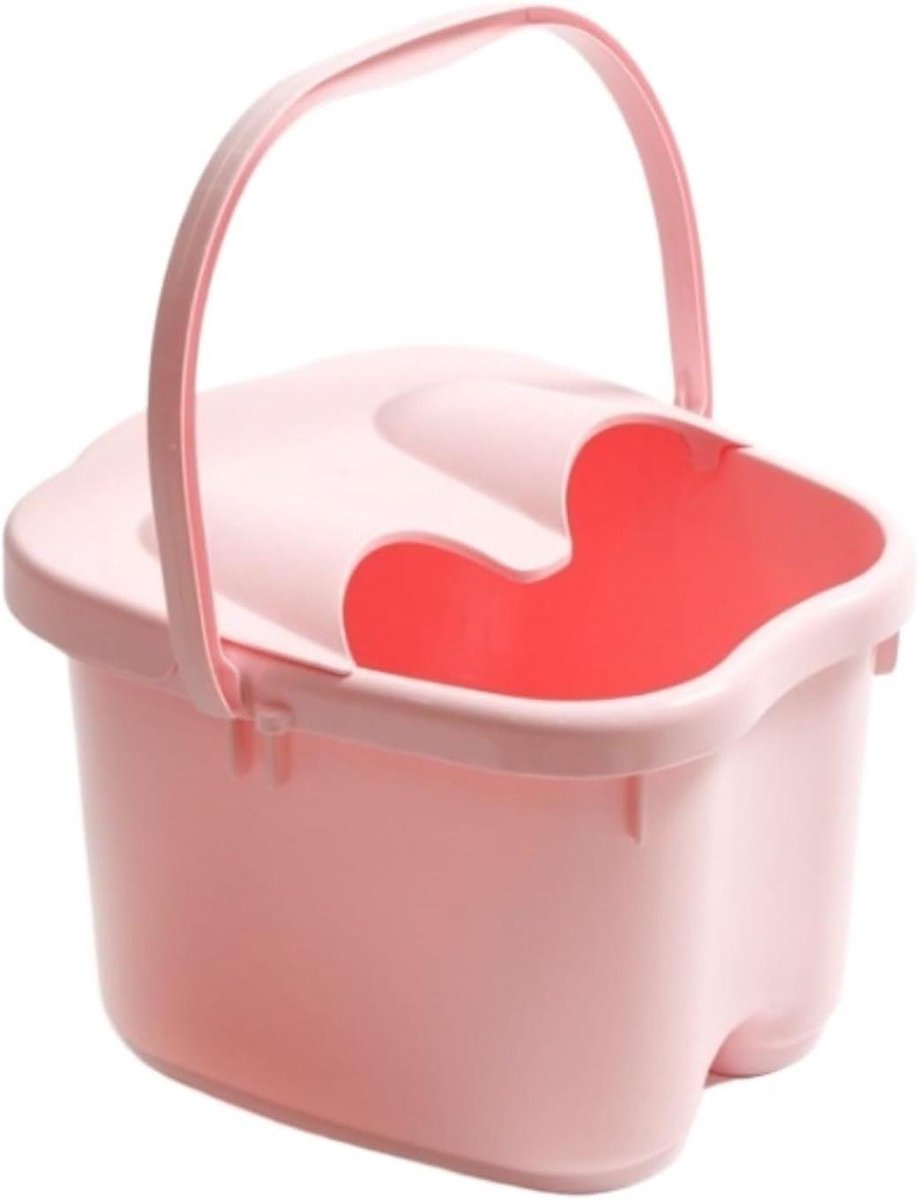 Voetbad Voetspa - Voetenbad Emmer - Voeten Ontspannen - Met Handvat - 30 cm - Roze