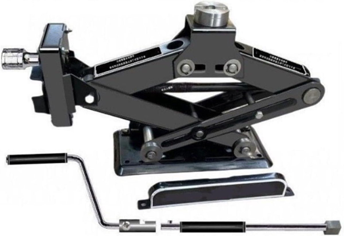 Hydraulische Krik - Autokrik Schaarkrik - Onderhoud Voertuigen - Dubbel Doel - 2.8 Ton - null