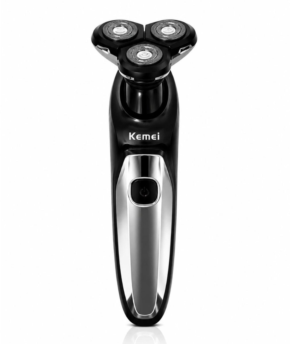 Kemei KM-1524 Elektrisch Scheerapparaat Heren - Draadloos Oplaadbaar - 3D Scheerkoppen - Waterproof - USB Oplaadbaar - Nat & Droog Scheren