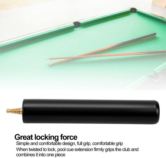 Dailygoods- Cue Extender 6 Inch - Aluminium Legering - Billiard Accessoires - Schokbestendig - Comfortabele Grip - Duurzaam Gebruik van Dailygoods — afbeelding 4
