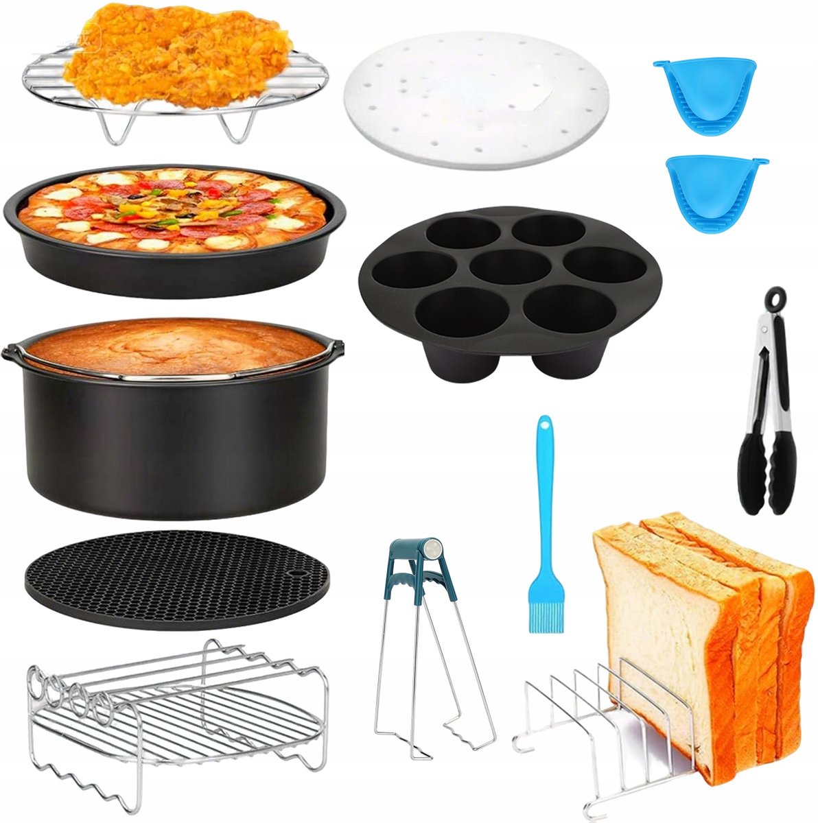 13-delige Airfryer Accessoireset - 7 inch