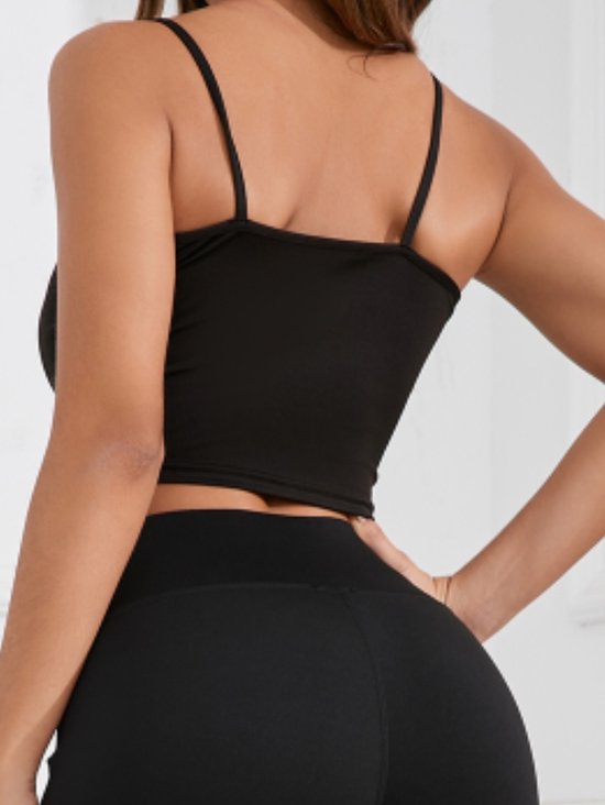 Dames Casual Yogakledingset - Yogashirts en Yogabroek - Maat XL - 60-70 KG - Zwart - Licht en Comfort - Stijlvol en Elastisch - Trainingsbroek - Sportbroek - Yoga Volwassenen - Yoga Accessoires — afbeelding 3