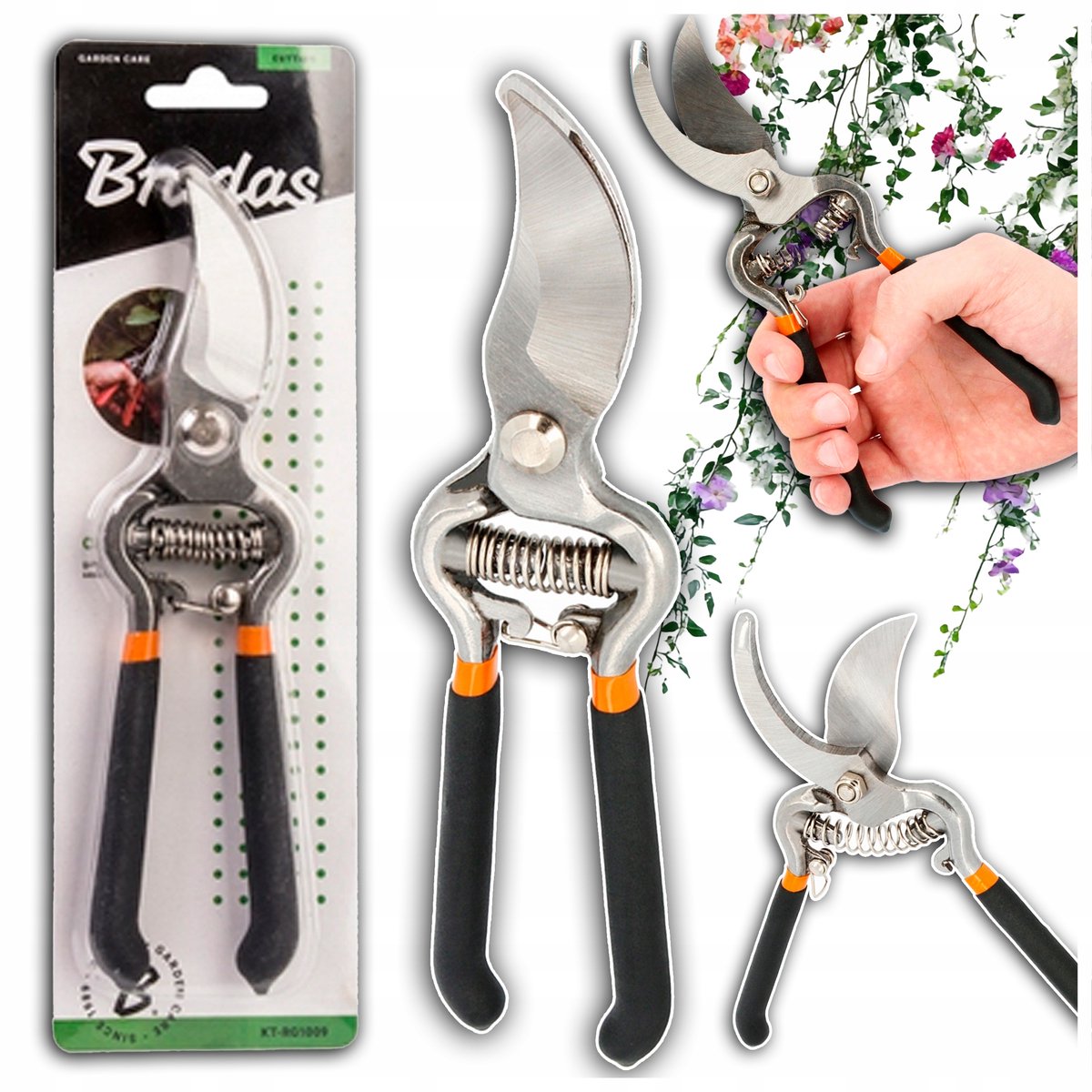 Sterke Snoeischaar 8" voor Bloemen en Takken - Tuinieren