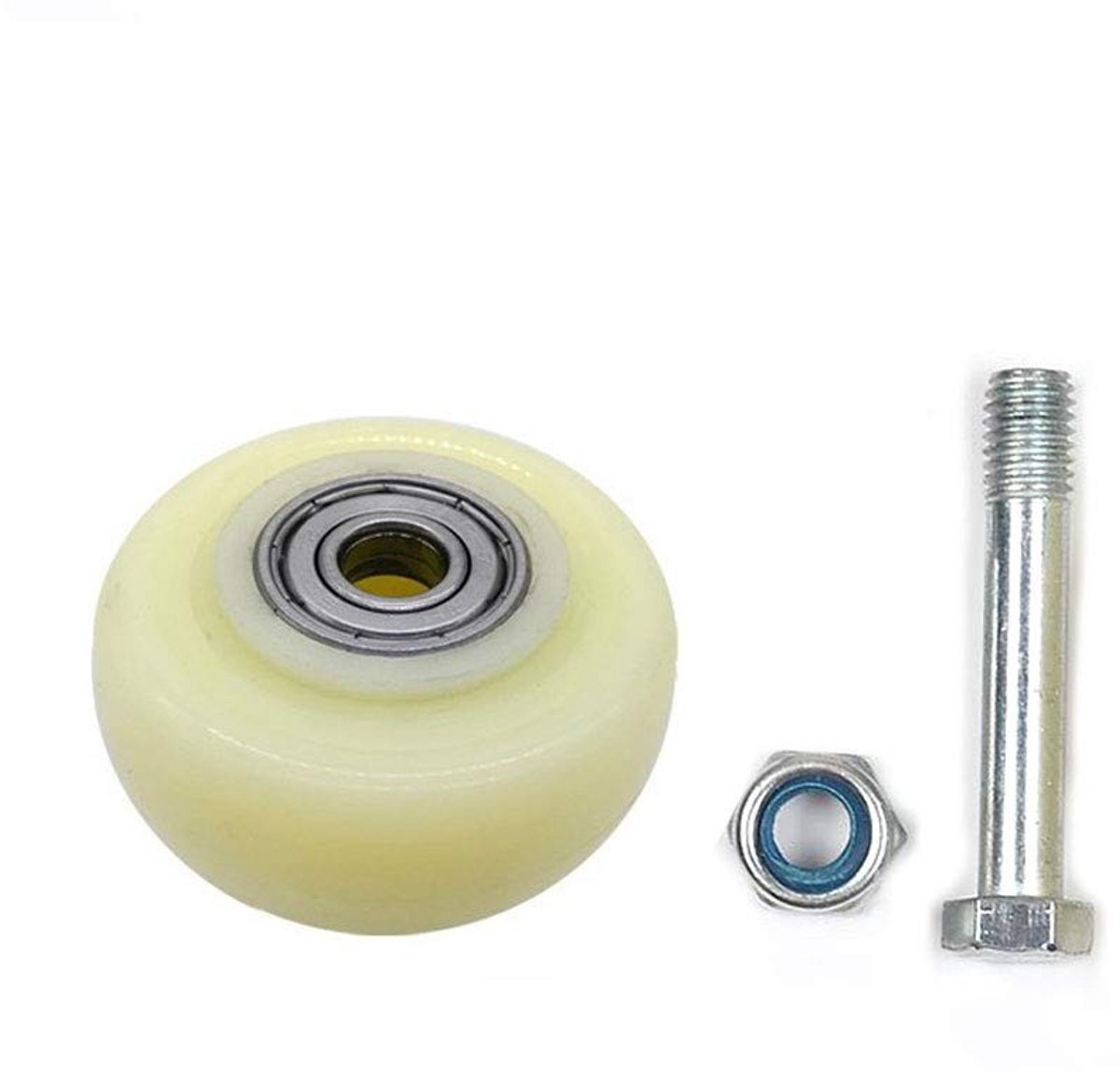 JHUBERS- Nylon Wielen 50 mm - Zwenkwielen Set van 2 - Duurzaam - Stil - Eenvoudig te Installeren - Geschikt voor Meubels