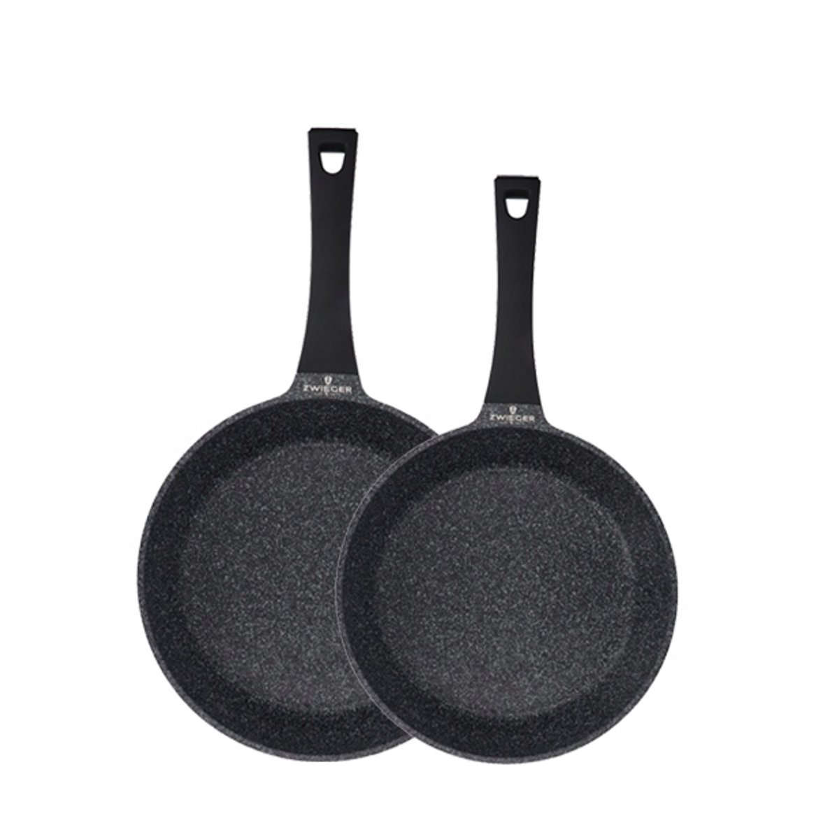 Zwieger Black Stone prikset 24 & 28 cm Inductie Greblon