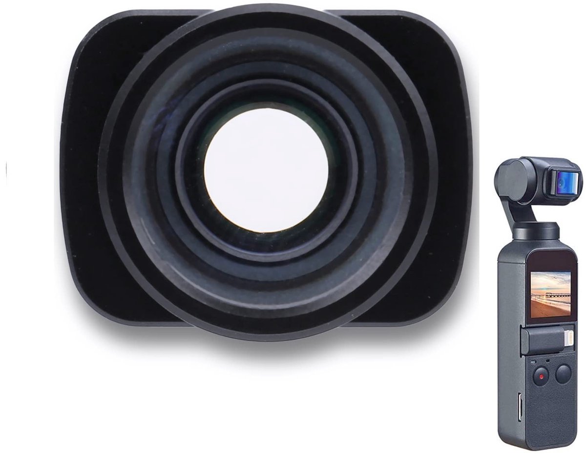 Dailygoods- Groothoeklens PRO - Aluminiumlegering - Optisch Glas - Magnetisch Ontwerp - Antireflectiecoating - Lichtgewicht 23 g - Camera Lens