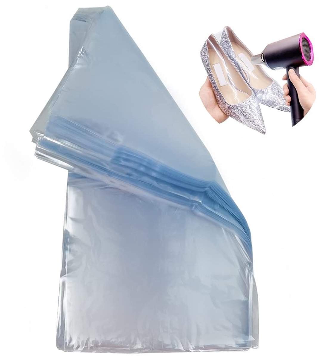 JHUBERS- Krimpbare Zak 100 Stuks - Krimpbare Folie - Verpakkingszakken Transparant - Bescherming tegen Schade - Diverse Maten 20x35 cm - Verpakkingszak